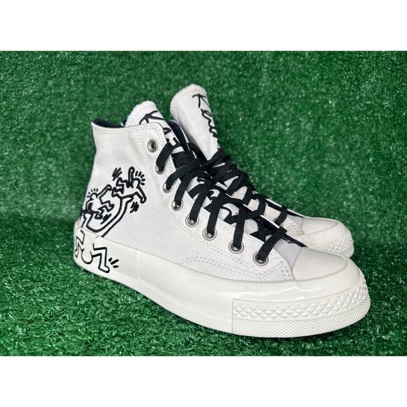 Converse Chuck Taylor All-Star 70 Hi Keith Haring Egret Men's 7 Women's 9 - Picture 1 of 8